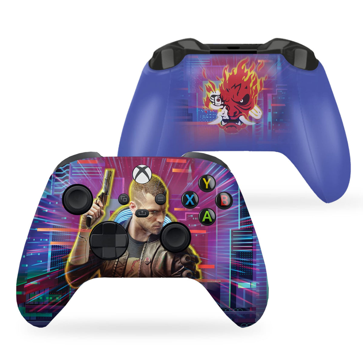 Neon Abyyss Video Game Custom X-box Controller Wireless for Series X/S