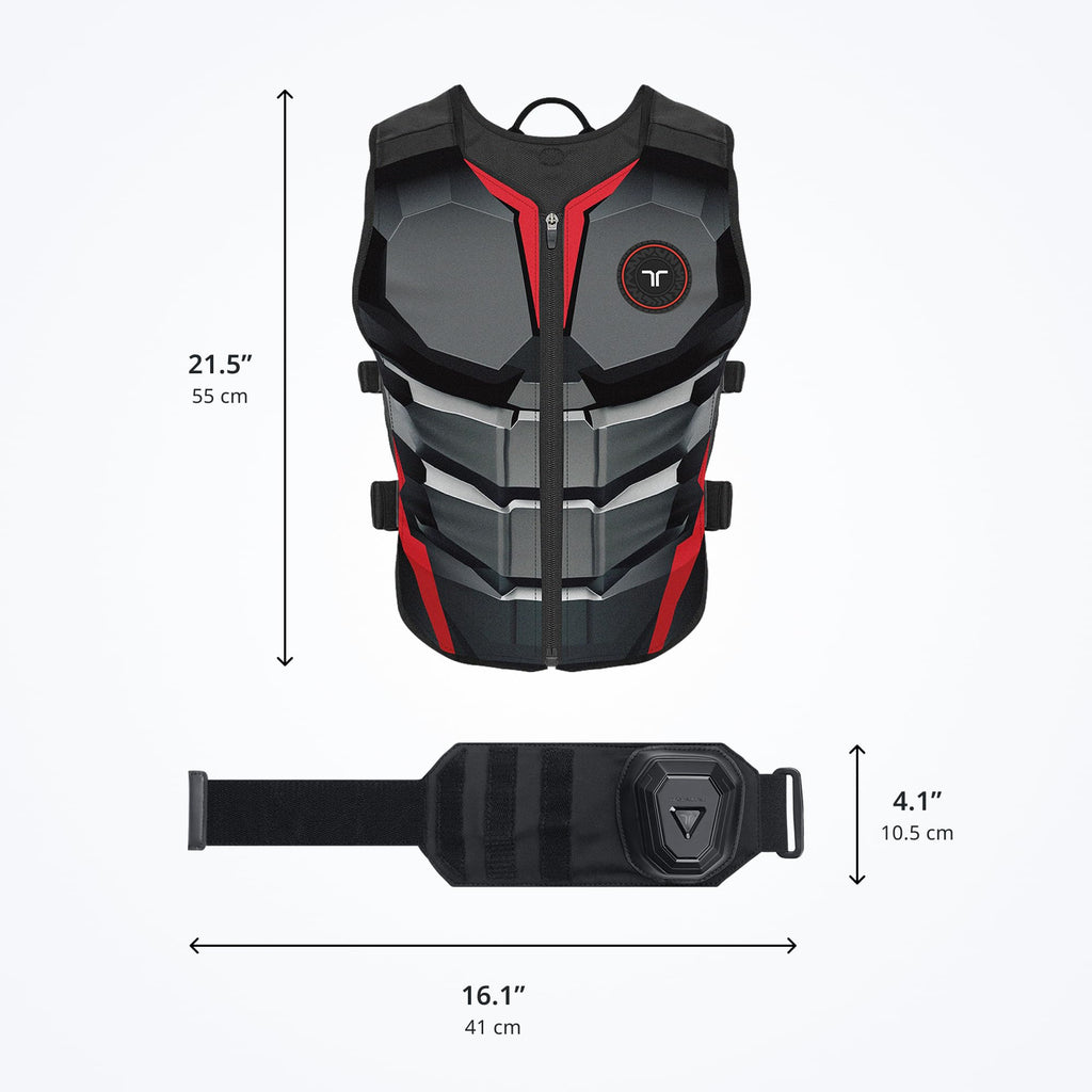 bHaptics Starter Bundle Onyx | TactSuit Air Onyx & TactSleeve for VR & PC Gaming | Sim Racing, Music