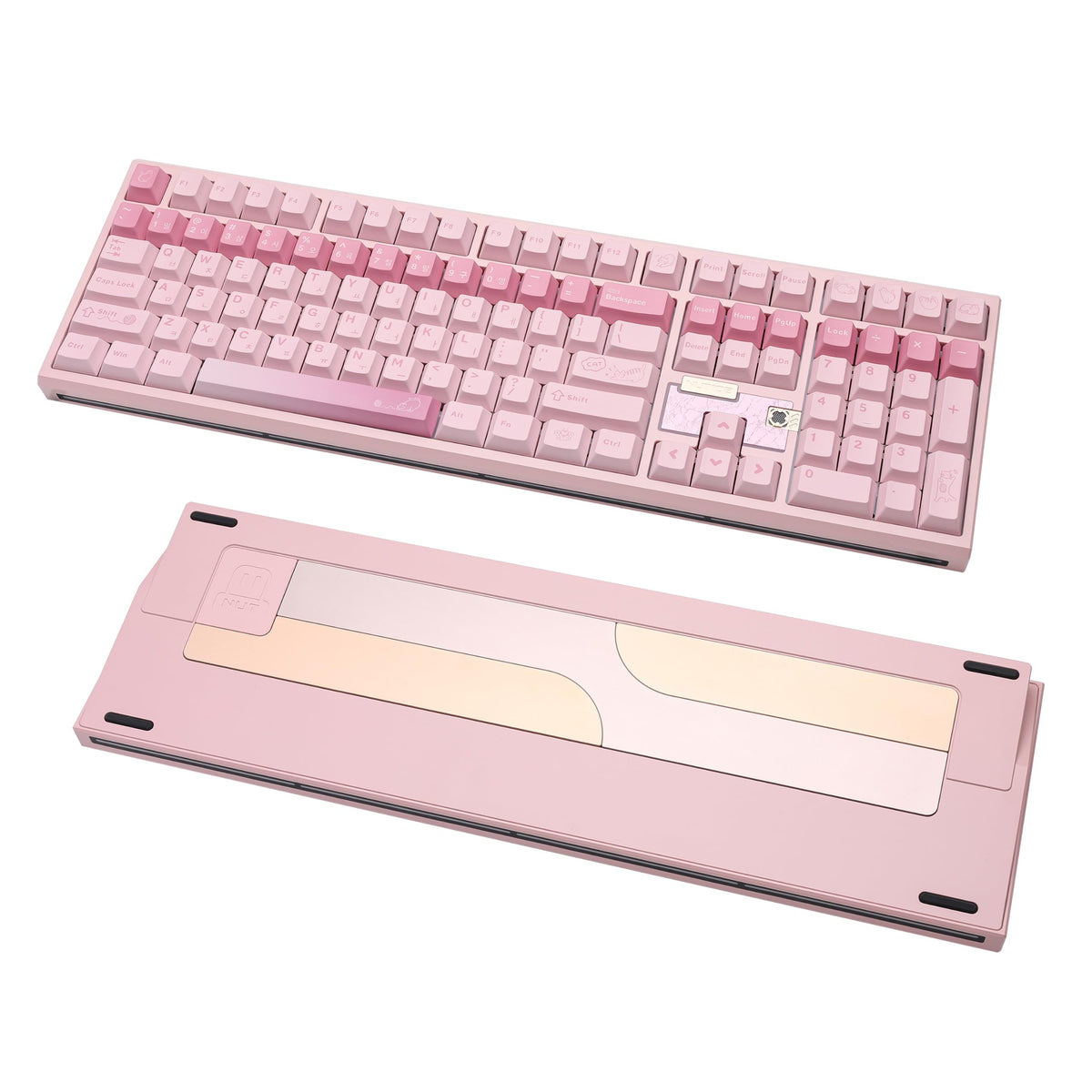 Loeskii WEIKAV 108-Key CNC Aluminum Mechanical Keyboard, Tri-Mode Wireless, Hot Swappable Linear Switch, Quick Release Structure, QMK/VIA, PBT Keycaps, Sound Dampening, NKRO, RGB, Win/Mac