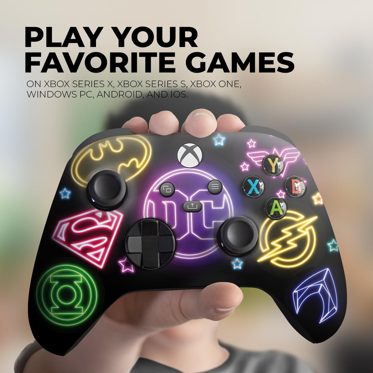 DC Comiic Neon Superhero Custom X-box Controller Wireless for Series X/S
