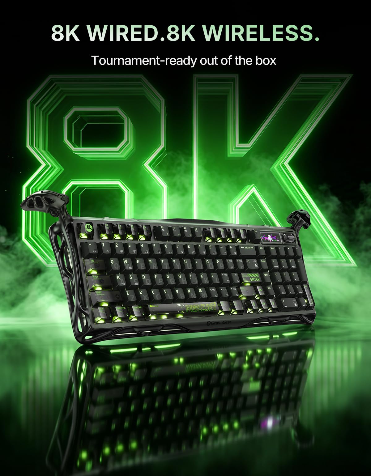 GravaStar Mercury K98 Pro 98 Keys Wireless Mechanical Gaming Keyboard