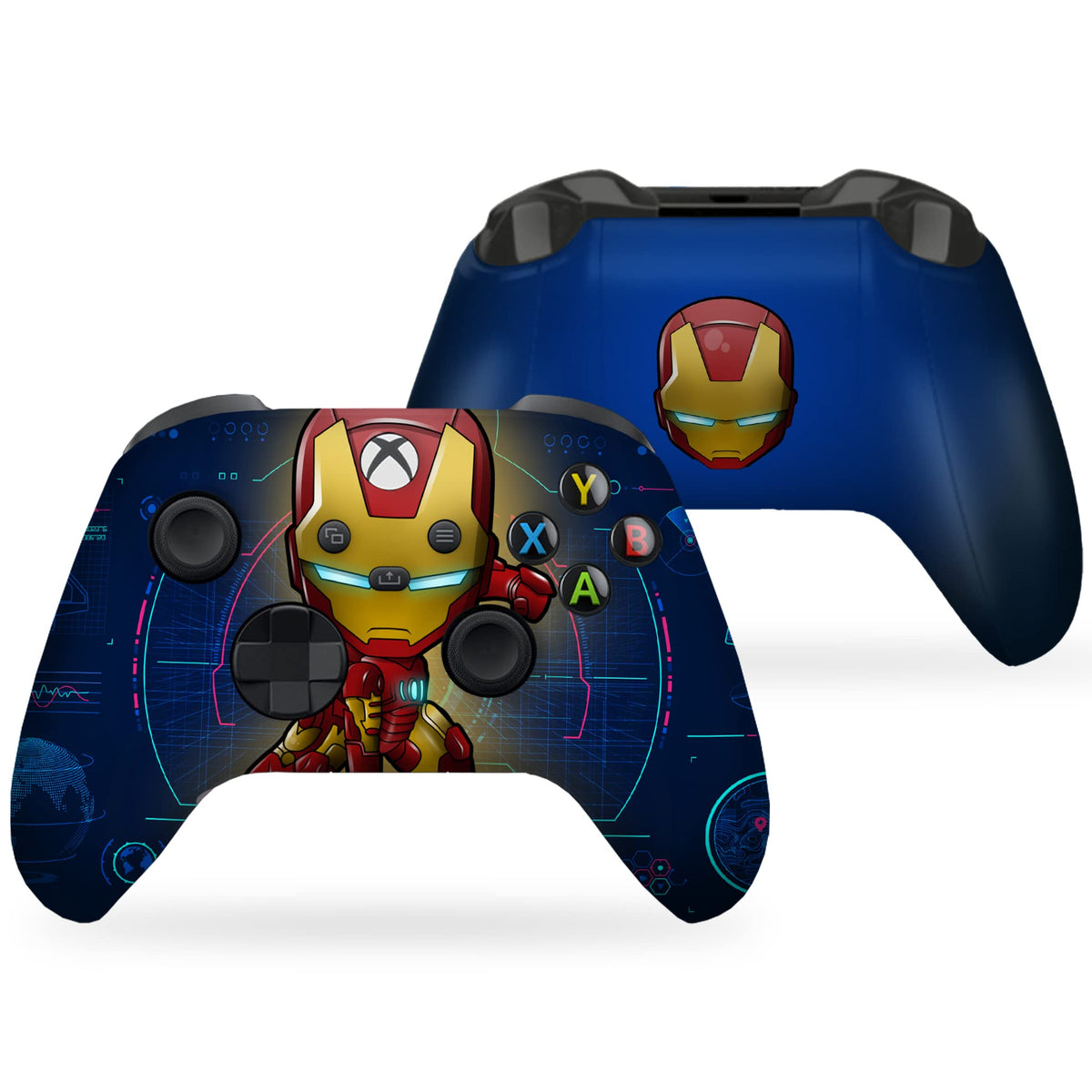 Psychedelic Mushrooms Customised Wireless Controller by BCB. Original X-box Controller Compatible with X-box One/Series X & S Console. Customized with Water Transfer Printing (Not a Skin)