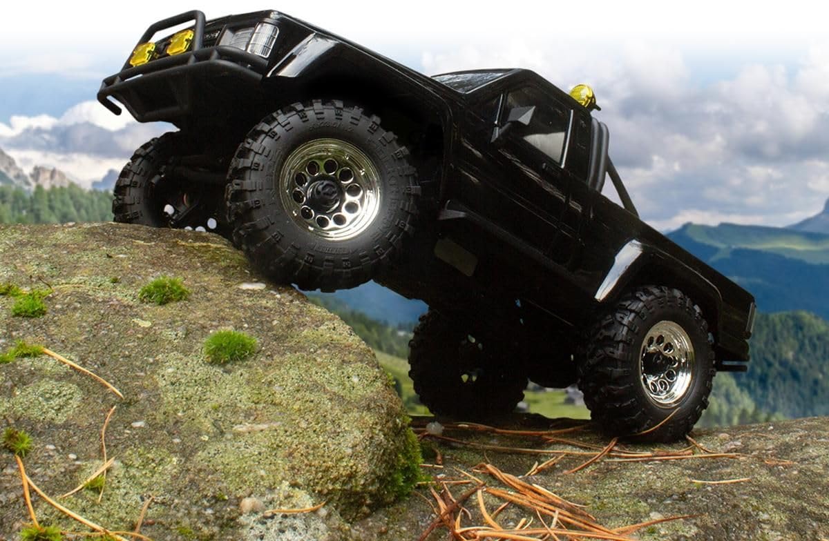 HPI Racing 160802 - Venture18 1985 Toyota Hilux 1/18 Brushless Crawler RTR Black