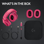 Logitech G PRO X 2 Lightspeed Wireless Gaming Headset - Magenta