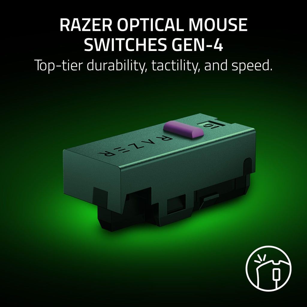 Razer DeathAdder V4 Pro Wireless Gaming Mouse, 8K Polling Rate, 56g, Black