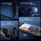 OnePro Cloud Handheld Portable Remote Play Gaming Console, For Xbox Cloud Gaming, NVIDIA GeForce NOW, Playstation, PC, Long-Battery Life, 7" 1080P Touchscreen, Lightweight Retro Game Handheld - 64G (Black Transparent)