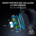 Razer Barracuda V2 Pro Wireless ANC Gaming Headset, 70 Hr Battery, Black