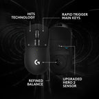 Logitech G PRO X3 SUPERSTRIKE Gaming Mouse - Black