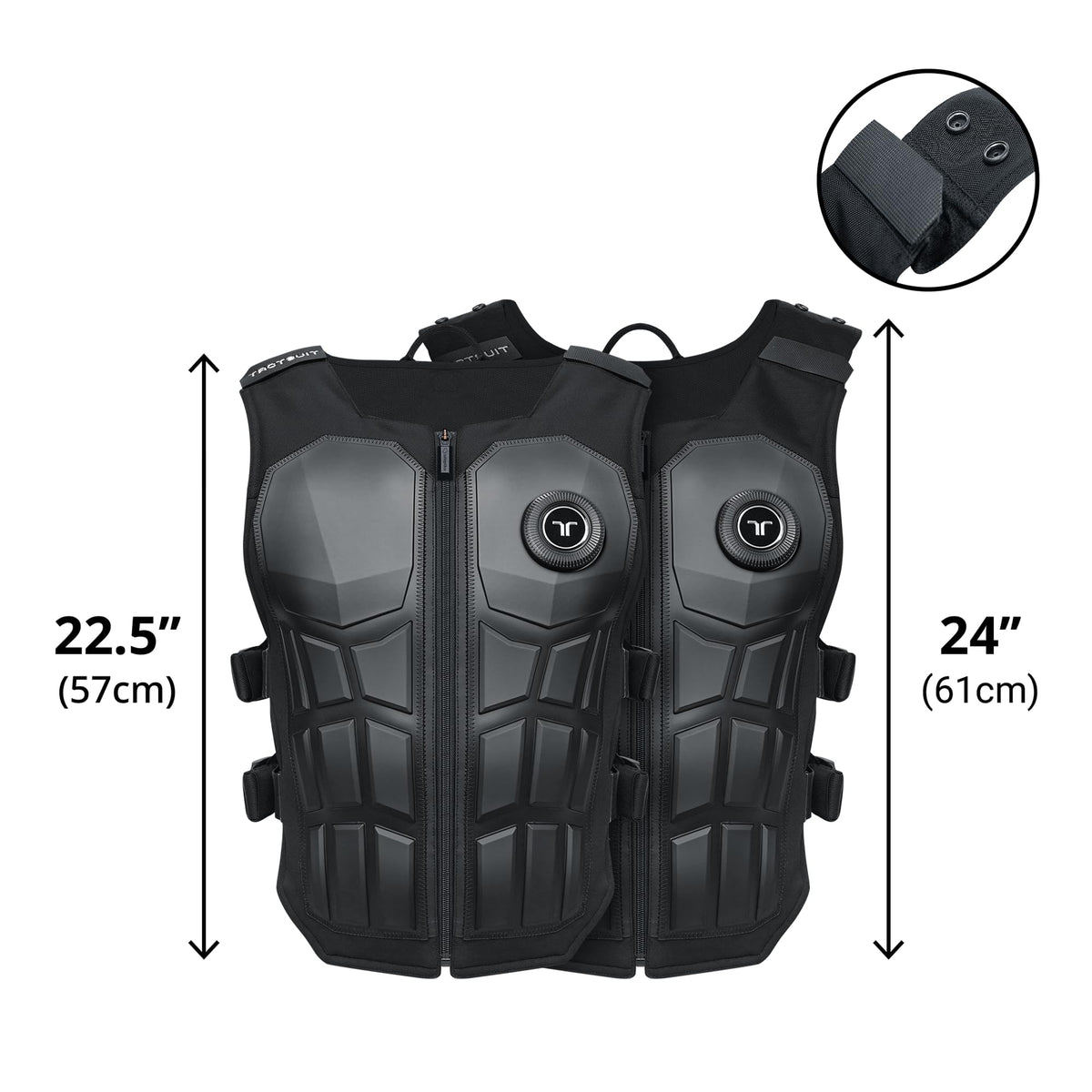 bHaptics TactSuit Pro 2026 | Flagship Haptic Vest for Gaming & VR | Sim Racing, Music | 32 Feedback Motors | Front Controller