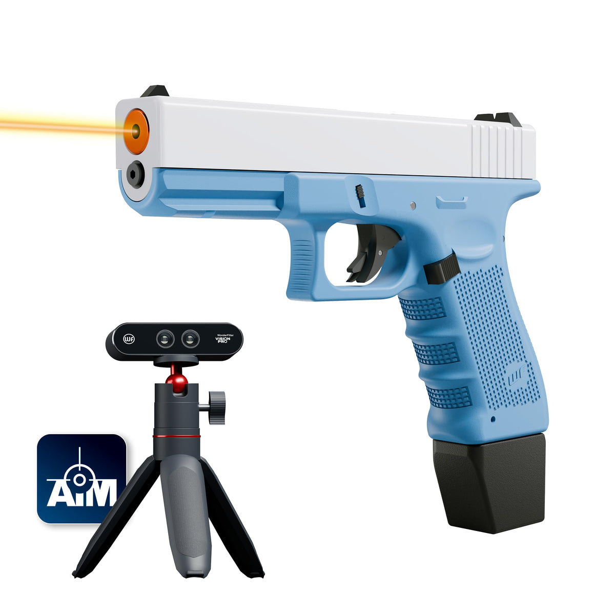 WonderFitter M17 3-in-1 SteamVR Pistol Controller, Gunmetal Black