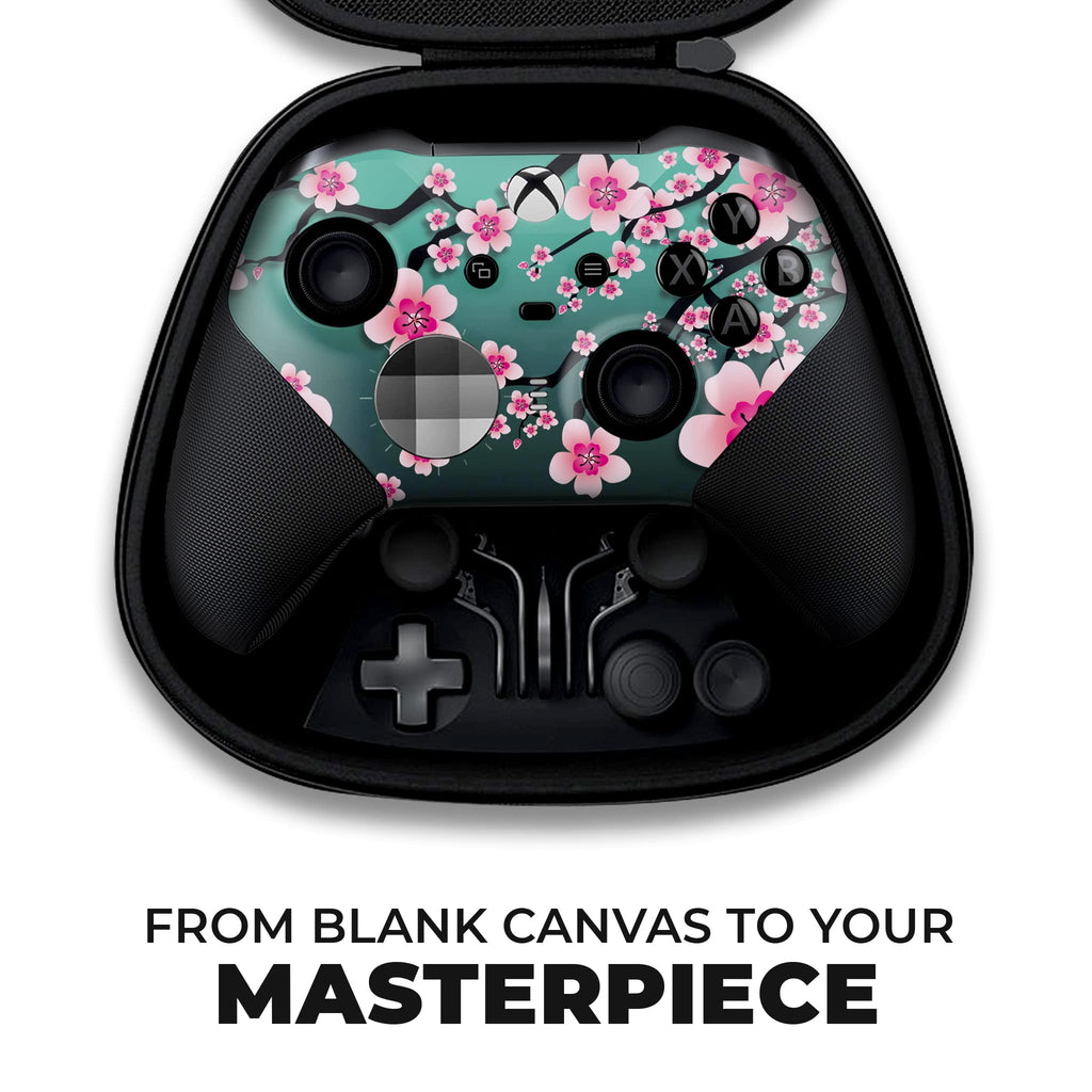 DreamController Cherry Blossom X-box Elite Controller Series 2 Limited Edition Custom Elite Series 2 Controller for X-box One/Series X/S. with Advanced Hydro-Dip Paint Technology (Not Just a Skin)