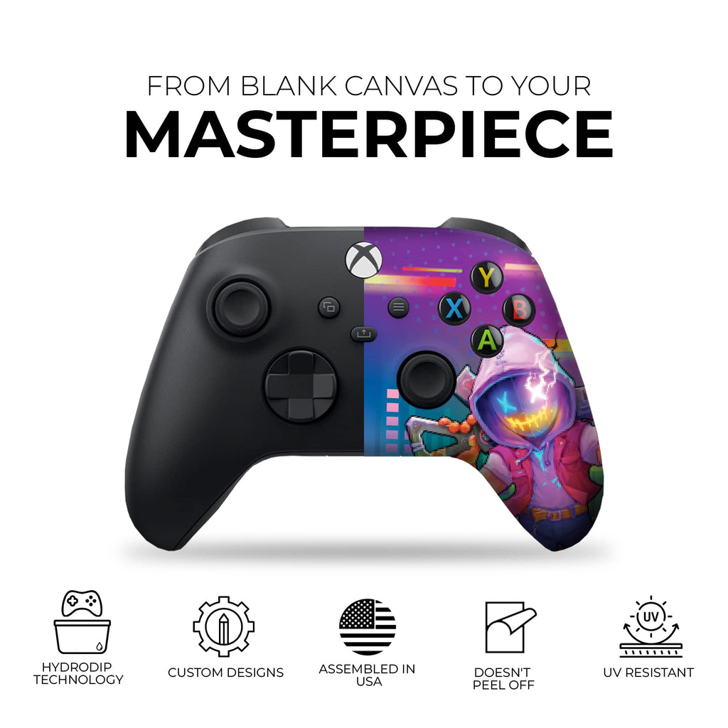 Neon Abyyss Video Game Custom X-box Controller Wireless for Series X/S