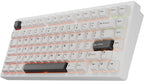KEEBMONKEY WOBKEY Rainy 75 CNC Aluminum HMX/JWK/Cocoa Switches Triple-Mode Connectivity Mechanical Keyboard with Superior Acoustics, RGB/FR4/Silver SUS304/7000mAh/Cocoa Switch (Pro - Black)
