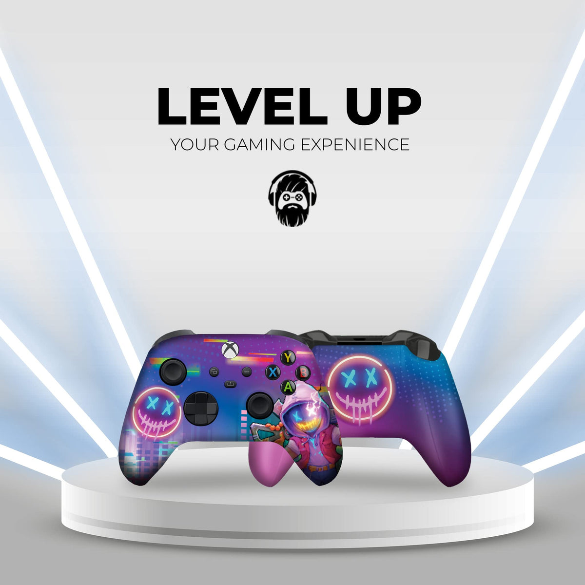 Neon Abyyss Video Game Custom X-box Controller Wireless for Series X/S