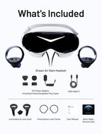 Pimax Dream Air Slam VR Headset-3840 x 3552 Per Eye, 110° FOV with Pimax's ConcaveView Optics, Virtual Reality PC VR Headset + with Controllers