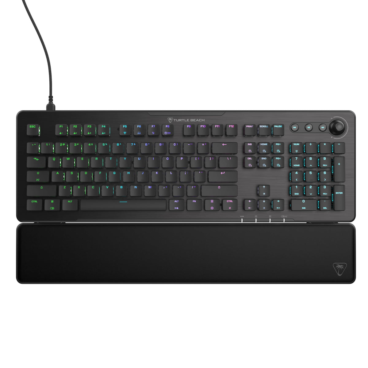Turtle Beach Vulcan II XP Air Wireless Full-Size Mechanical RGB Gaming Keyboard - 2.4GHz Wireless, Bluetooth, AirTrack Gesture Sensor, Hot-Swappable Linear Switches, 2,000-Hour Battery - Black