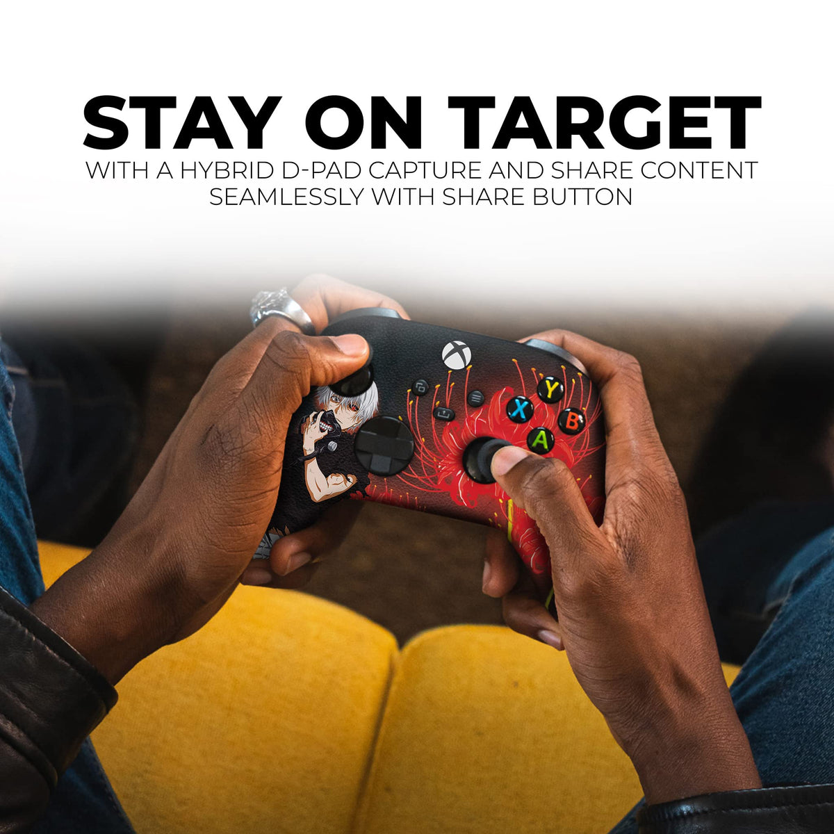 Tokyyo Ghoul Anime Custom X-box Controller Wireless for X-box Series X/S