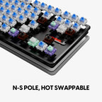 Pulsar Gaming Gears PCMK2HE TKL Gaming Keyboard, 80%, ANSI, Black