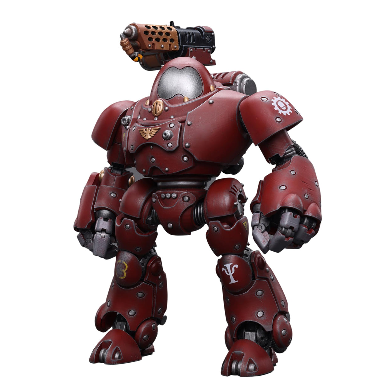 JOYTOY 1/18 Action Figure Warhammer 40,000 Adeptus Mechanicus Kastelan Robot with Incendine Combustor Collection Model Birthday Gift JT7738