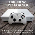 Zeust Xbox One S 512GB Console Bundle - Includes the Xbox One S 500 GB Console White, 1 Wireless Controller, HDMI Cable, and Microfiber Cloth - Compact Digital Gaming Kit (Renewed)