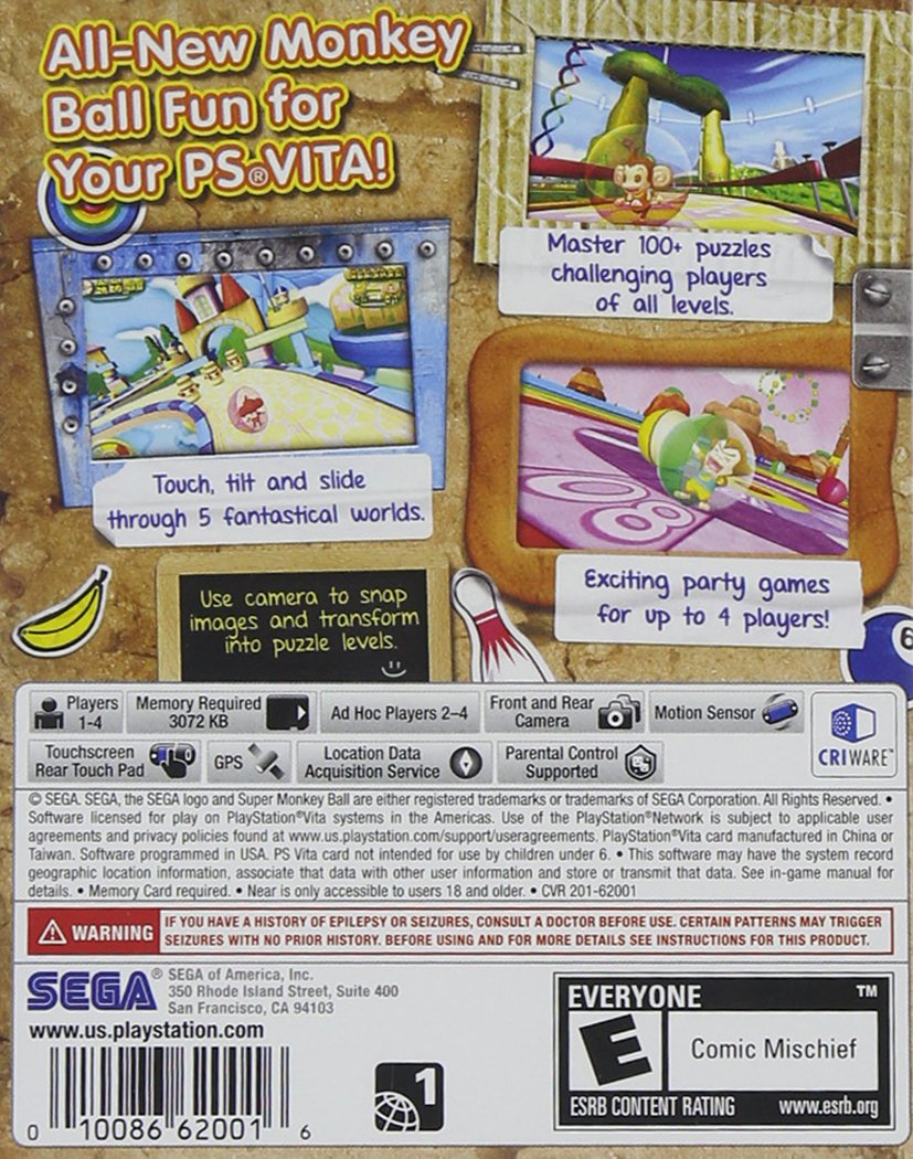 Super Monkey Ball Banana Splitz - PlayStation Vita