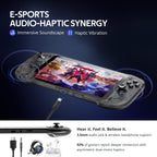 OnePro Cloud Handheld Portable Remote Play Gaming Console, For Xbox Cloud Gaming, NVIDIA GeForce NOW, Playstation, PC, Long-Battery Life, 7" 1080P Touchscreen, Lightweight Retro Game Handheld - 64G (Black Transparent)