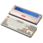 PMOKEY Aurora 80 CNC Full Aluminum Wireless Mechanical Keyboard with VIA/QMK, 8000mah Battery, Arctic Tactile Switch, Tri-Mode Gaming Keyboard Hot Swappable RGB Backlit for Windows/Mac/PC (Ultra Blue)