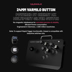 VARMILOARCADE Kassai Arcade Fight Stick Rapid Trigger Tournament Grade Controller for Fighting Games Two Versions Standard PC Only or Pro Compatible with PC PS4 PS5 Switch1 Switch2 (Sakura, Standard (PC))