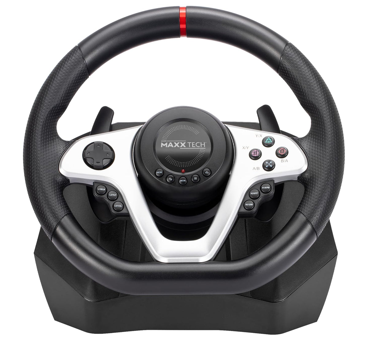 Maxx Tech PR279 Racing Wheel Kit For PC, Xbox, PS4 & Nintendo Switch - Wheel, 2-pedal set & wheel clamp