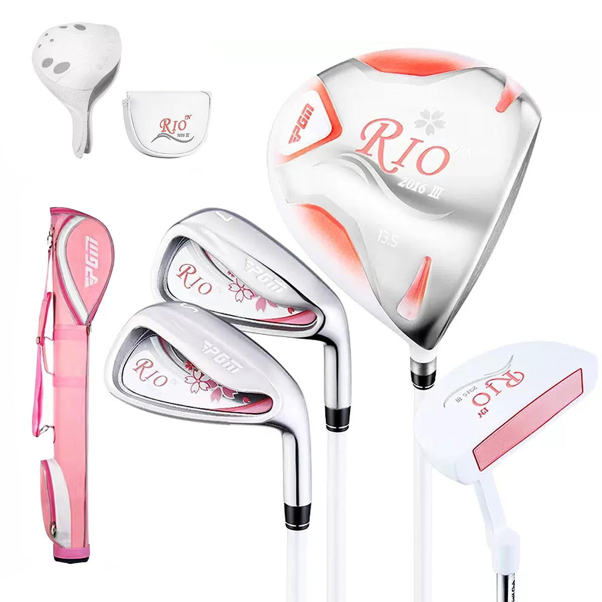 PGM Women's 4-Piece Golf Club Set, Right Handed Golf Clubs with Golf Bag.