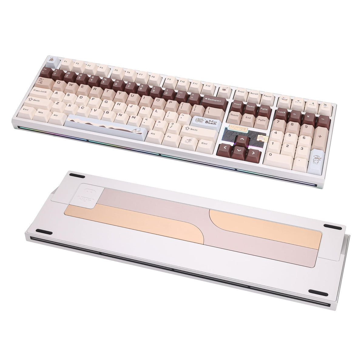 Loeskii WEIKAV 108-Key CNC Aluminum Mechanical Keyboard, Tri-Mode Wireless, Hot Swappable Linear Switch, Quick Release Structure, QMK/VIA, PBT Keycaps, Sound Dampening, NKRO, RGB, Win/Mac