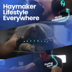 HAYMAKER Noise Cancelling Bluetooth Gaming Headphones - Dirac 3D Surround with 30+ Hr Battery, Touch Controls and RGB - Gaming Headsets for PS5, Xbox, PC, Switch & Mobile