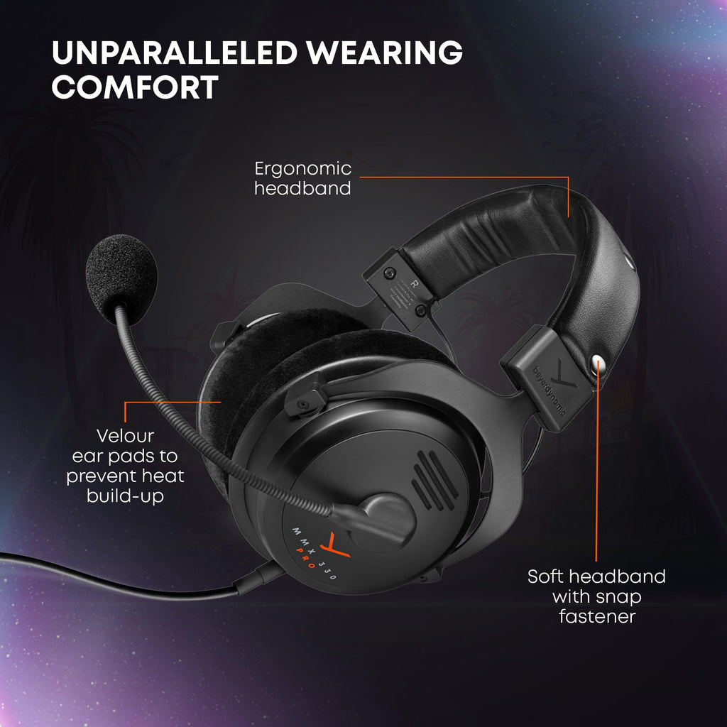 beyerdynamic MMX 330 Pro Wired Open-Back Gaming Headset, Condenser Mic