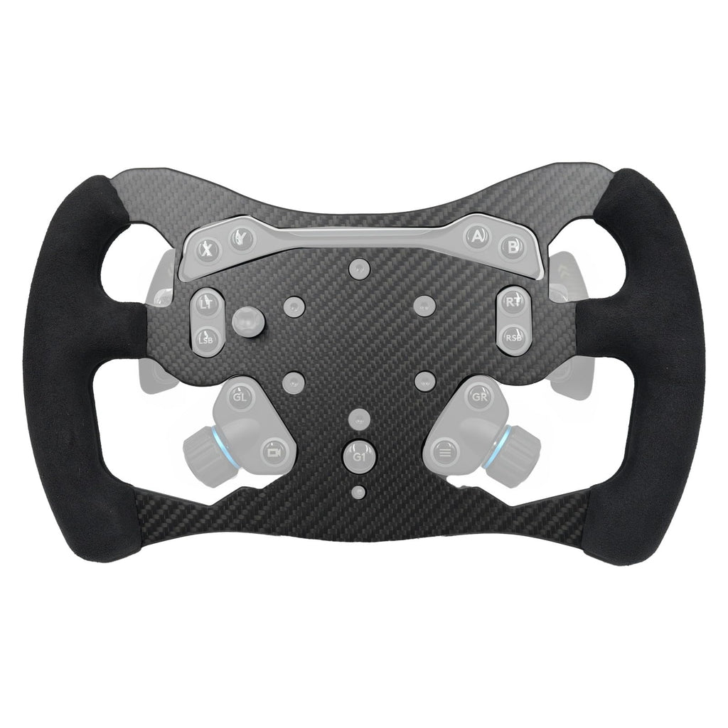 Latest Dual Perforated Leather Grip For Logitech G RS50 System; lightweight Real Carbon Fiber Compatible with Logitech G RS On Xbox Series X/S PS4/PS5 PC Wheel Hub (13 inch-Dual Perforated Leather)