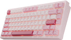 KEEBMONKEY WOBKEY Rainy 75 CNC Aluminum HMX/JWK/Cocoa Switches Triple-Mode Connectivity Mechanical Keyboard with Superior Acoustics, RGB/FR4/Silver SUS304/7000mAh/Cocoa Switch (Pro - Black)