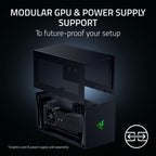 Razer Core X V2 External Graphics Enclosure (eGPU): Compatible with Windows 11 Thunderbolt 4/5 and USB 4 Laptops & Devices - 4 Slot Wide NVIDIA/AMD Graphics Cards PCIe 4.0 Support - 140W PD via USB C