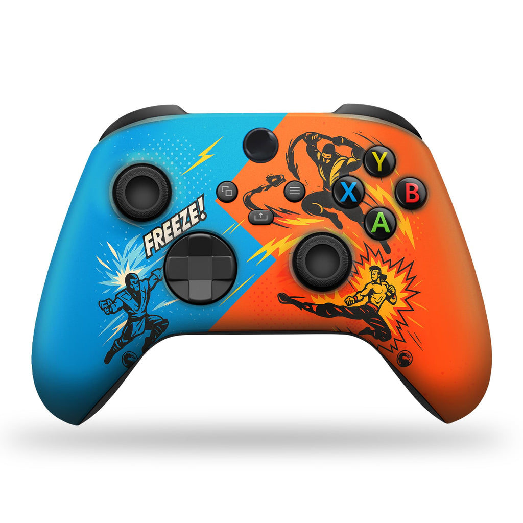 Morrtal Kommbat Retrro Kombattoon Custom X-box Controller Wireless