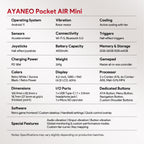AKNES AYANEO Pocket AIR Mini Retro Handheld Game Console, 3G+64G