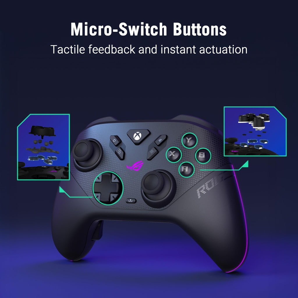 ASUS ROG Raikiri II Xbox Wireless Gaming Controller for PC, Xbox Series X|S