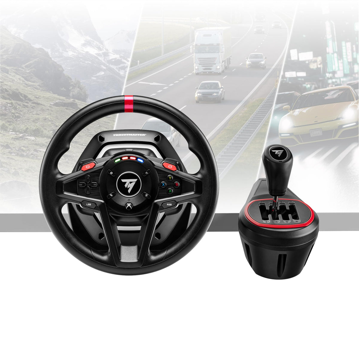 Thrustmaster T128 X Racing Wheel, Pedals & Shifter Bundle - XBOX & PC