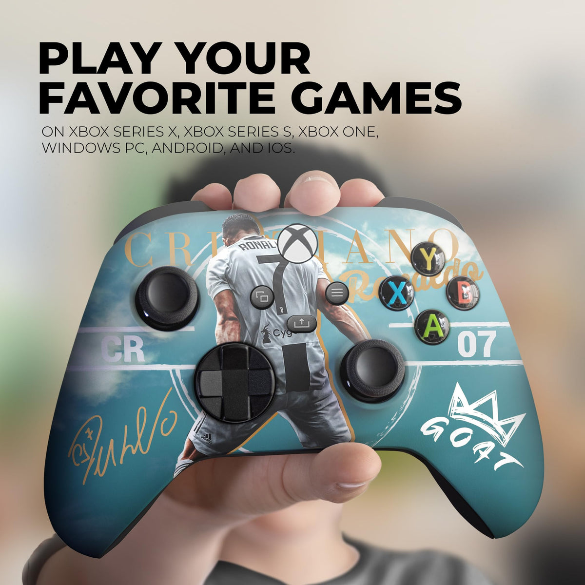 Ronaaldo Soccer Custom X-box Controller Wireless for X-box Series X/S