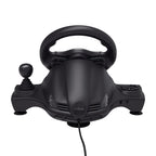 Trust GXT 289 Movi Gaming Steering Wheel PC, Xbox Series X/S, PS4, Nintendo Switch, Racing Wheel with Pedals, Shift Paddles, Vibration Feedback, Sim Racing Farming Simulator / F1 / Gran Turismo