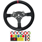 Replace 13 inch lightweight Suede/Leather Steering Wheel Replace Panel For MOZA R5/R3/ES/ESX Bundle Gaming Racing Wheel (With full Suede)
