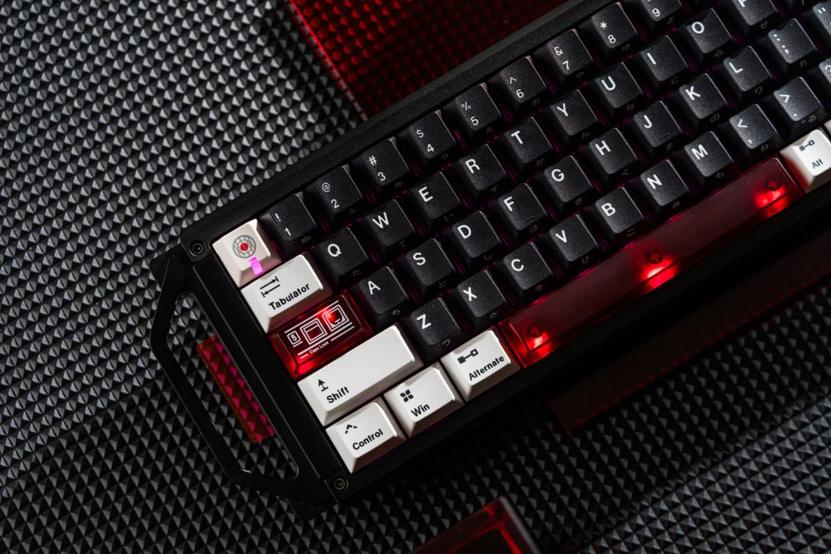 PETBRICK 65 2.4G Wireless Gaming Keyboard 65%, World's First Fluffy, Pettable Custom Mechanical Leaf Spring Keyboard, Switch Between Two Styles Any Time, Odd Eye