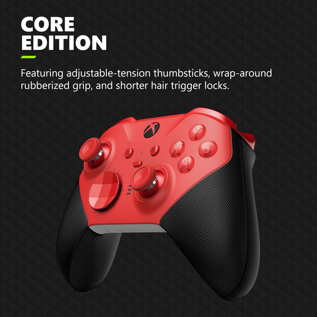 Xbox Microsoft Elite Wireless Controller Series 2 Core – Red (Renewed)