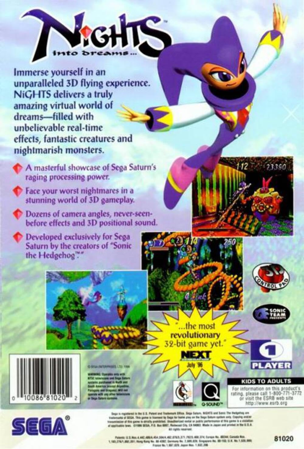 Nights Into Dreams - Sega Saturn (Renewed)