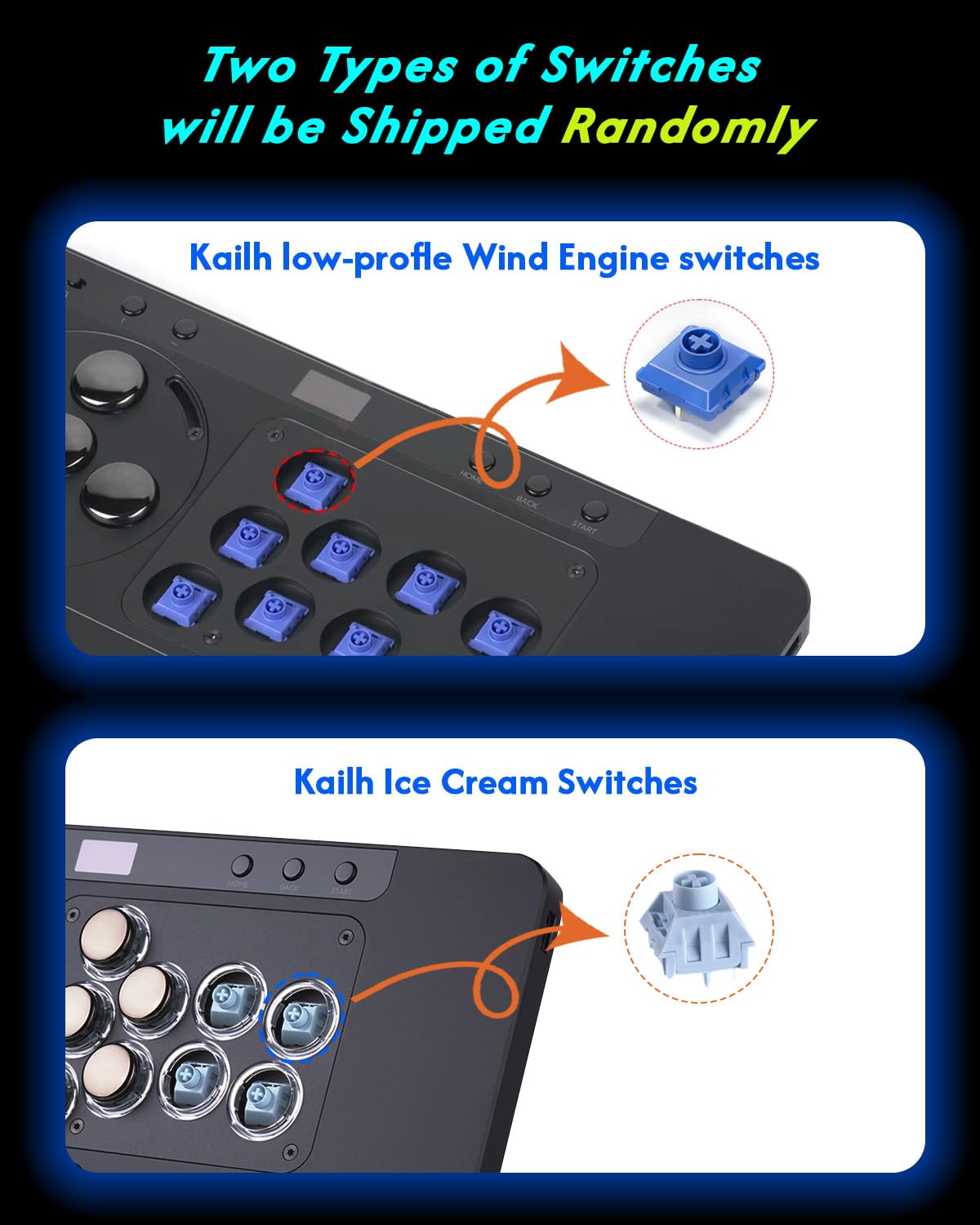 Sehawei Haute42 X1 Leverless Arcade Controller- 3 Removable Modules
