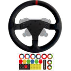 Replace 13 inch lightweight Suede/Leather Steering Wheel Replace Panel For MOZA R5/R3/ES/ESX Bundle Gaming Racing Wheel (With full Suede)