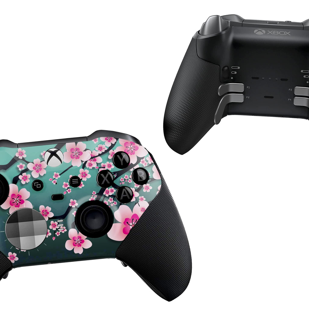 DreamController Cherry Blossom X-box Elite Controller Series 2 Limited Edition Custom Elite Series 2 Controller for X-box One/Series X/S. with Advanced Hydro-Dip Paint Technology (Not Just a Skin)
