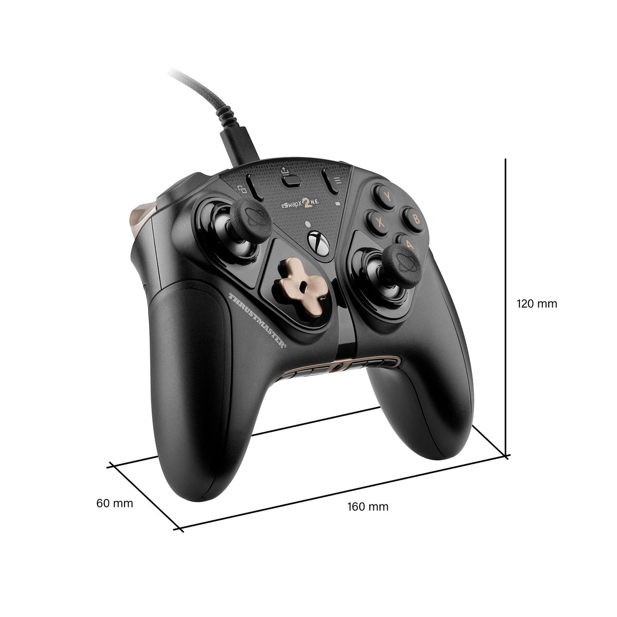 Thrustmaster ESWAP X2 H.E – Modular Gamepad for Esports Games with Anti-Drift H.E.A.R.T. (Hall Effect) Mini-Sticks – Compatible with Xbox Series X|S, Xbox One and PC
